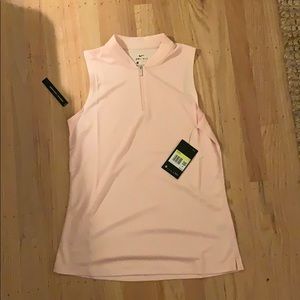 Pink sleeveless Nike Golf Shirt